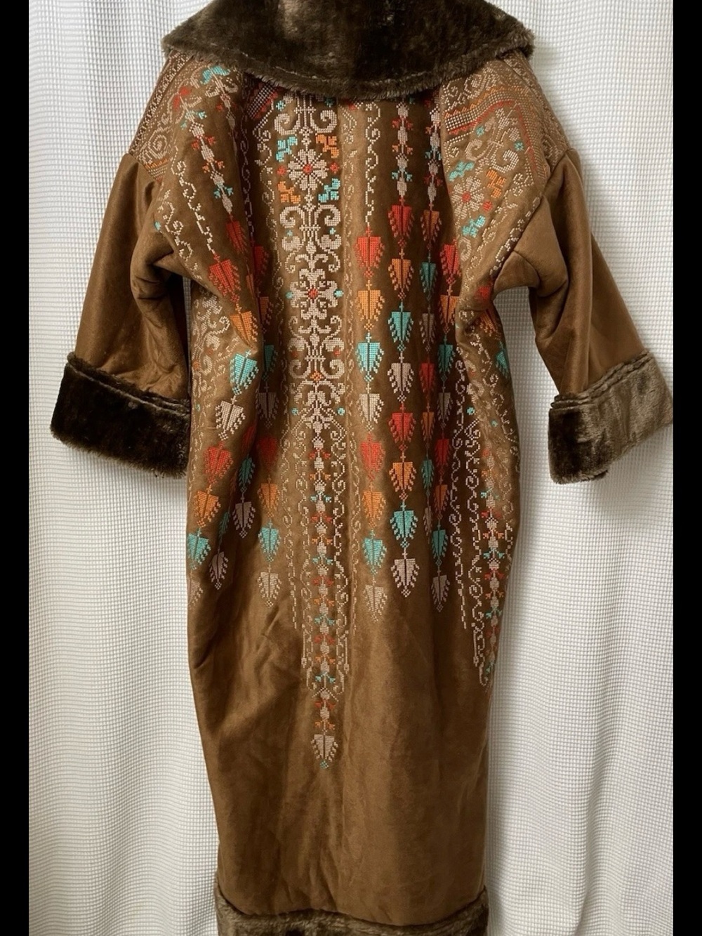 Bohemian / Penny lane / Embroidered Maxi Coat